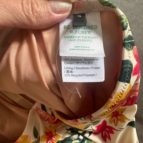 J Crew ruched one-shoulder one-piece bathing suit 🌸 - Picture 5 of 6